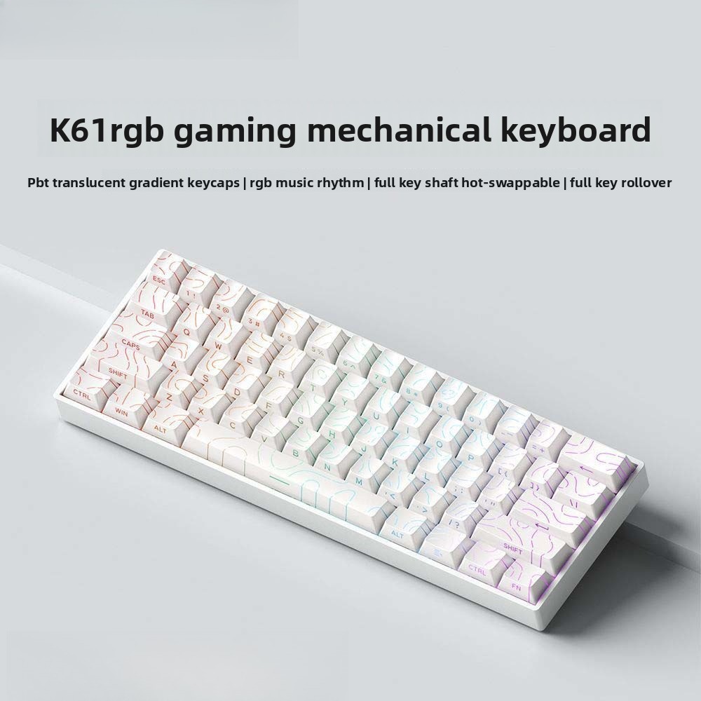Teclado 60% Wireless Bluetooth - огляд і ціна Gaming Keyboard Hot Swappable