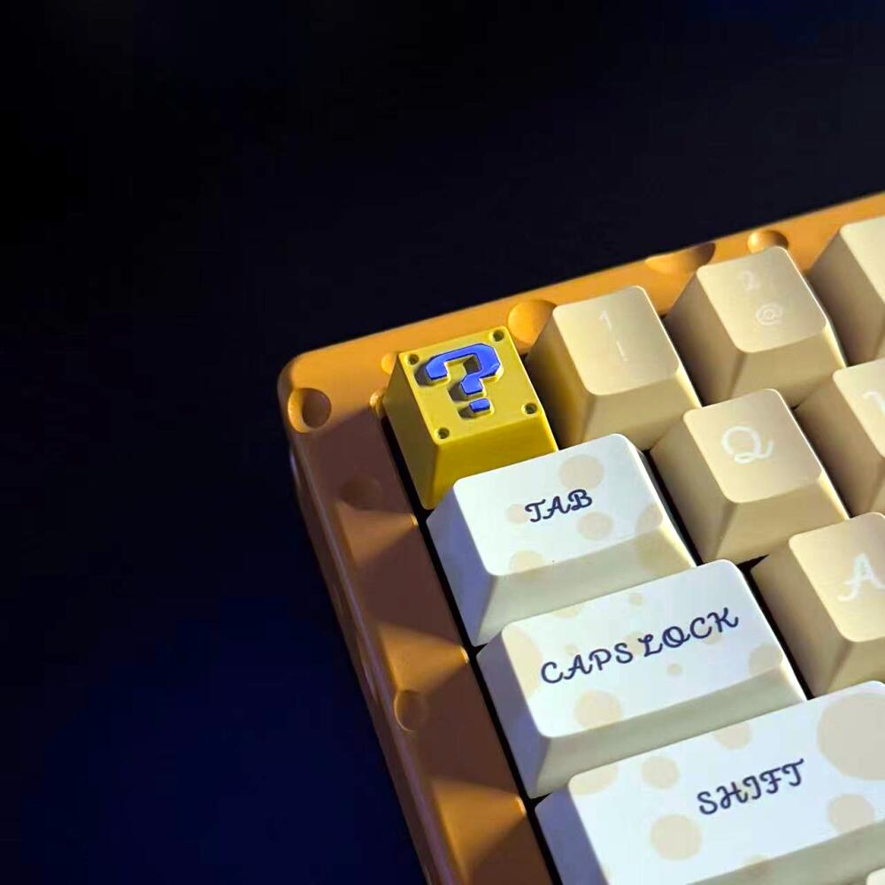 Retro 8-Bit Pixel Question Blo - огляд і ціна Gaming Keyboard Nearby