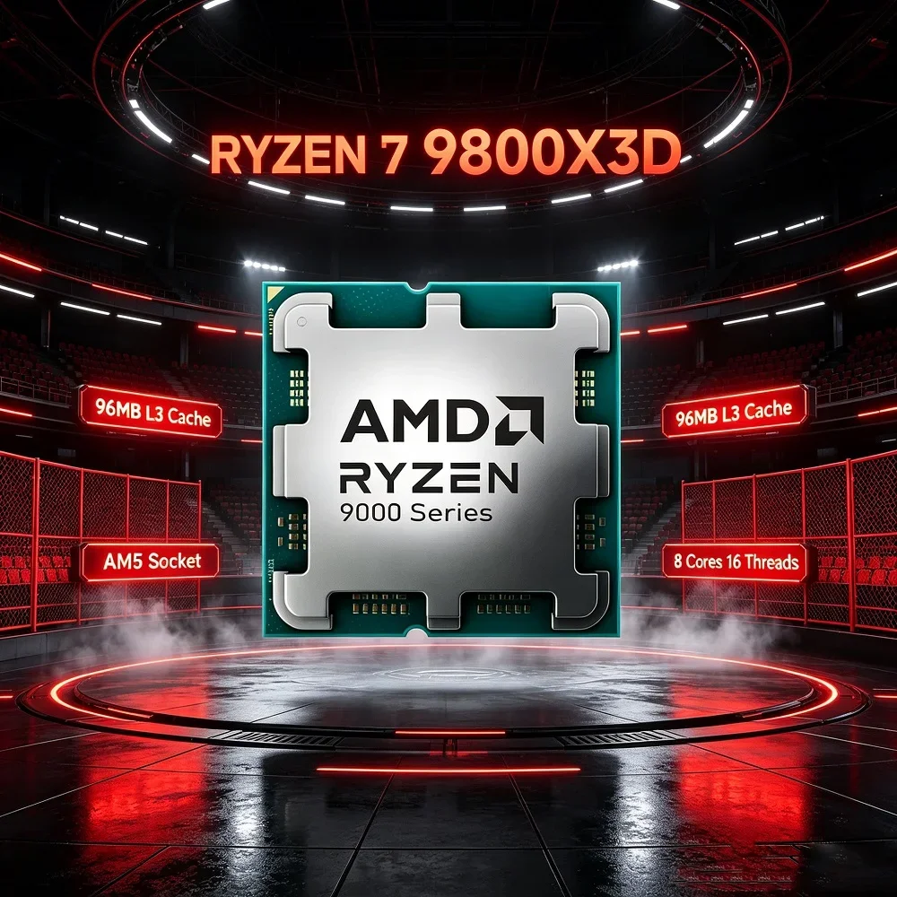 Ryzen 7 9800X3D AMD AM5 Deskto - огляд і ціна Amd Cpu Ryzen 7